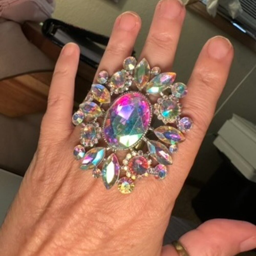Gorgeous AB Cocktail Ring